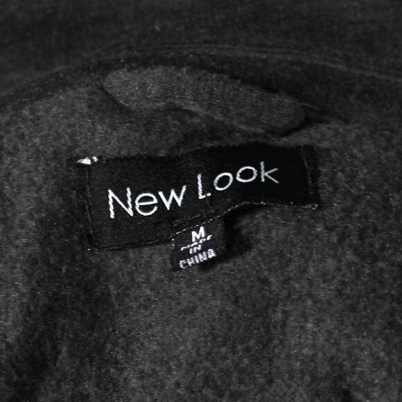 Y2K 2000s Dark Gray Light Weight Double Breasted Peacoat Juniors Medium - Picture 8 of 8